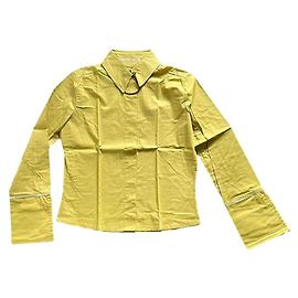 Autre Marque MOSS Cotton Blouse with Sequin Details Yellow Yellow