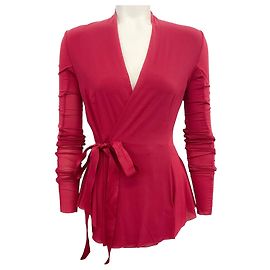 Top avvolgente rosso ciliegia Rick Owens Rosso