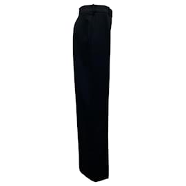 Alexandre Vauthier-Alexandre Vauthier Black Crepe Dress Pants-Black