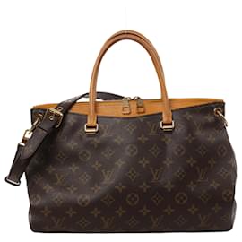 Louis Vuitton-Louis Vuitton Monogram Pallas MM 2Way Handbag in Camel M40929-Brown