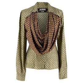 Jacquemus Le Souk - Blusa com gola alta Saabi Verde oliva