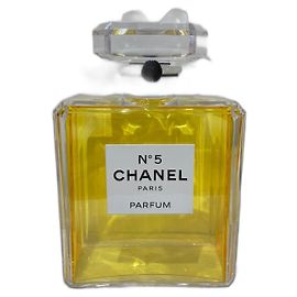 Giant Chanel N*5 Perfume Dummy Bottle White Yellow