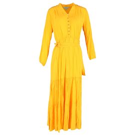 Robe Maxi Sonja en Viscose Jaune de Melissa Odabash Jaune