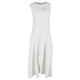 Tibi Boucle Strickskulpturkleid aus weißem Polyester Weiß Roh