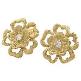& Other Stories Boucles d'oreilles en diamant fleur de cerisier K18YG Doré