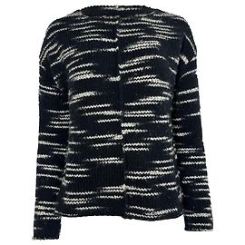 Gemusterter Pullover aus schwarzer Wolle Nili Lotan Schwarz