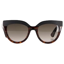 Dior- Dior Tortoiseshell Cat Eye Framed Sunglasses in  Brown Acetate-Brown,Red