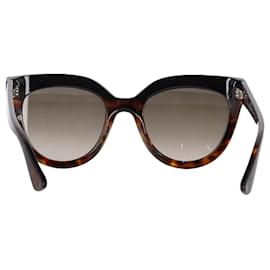 Dior- Dior Tortoiseshell Cat Eye Framed Sunglasses in  Brown Acetate-Brown,Red