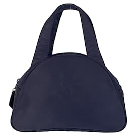 Yves Saint Laurent-Yves Saint Laurent Nylon Handbag-Navy blue