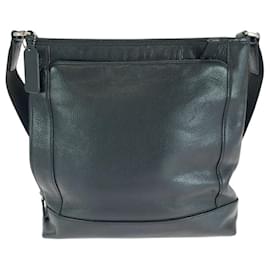 Coach-Coach Leather Shoulder Bag Pochette-Black