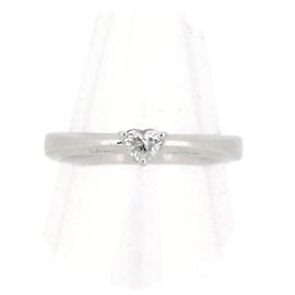 & Other Stories 4℃ Herzförmiger Diamantring Pt950 Andere