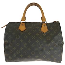 Louis Vuitton-Louis Vuitton Monogram Speedy 30 Handbag-Brown