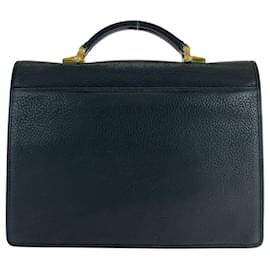 Versace-Clutch de couro Sunburst da Versace-Preto