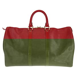 Louis Vuitton-Louis Vuitton Epi Keepall 45 Bag M42977-Red