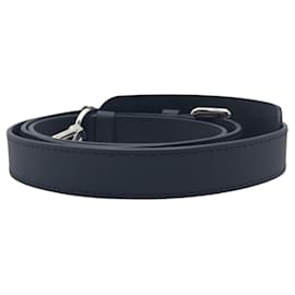 Louis Vuitton-Louis Vuitton Leather Shoulder Strap Unisex-Black