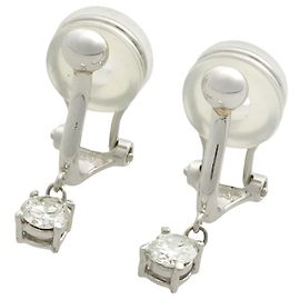 & Other Stories Platinum Pt900 Diamond Clip Earrings Other