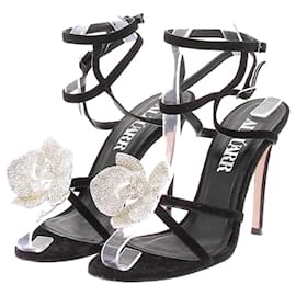 Autre Marque-NON SIGNE / UNSIGNED Sandals T.EU 38 Suede-Black