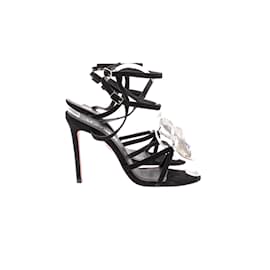 Autre Marque-NON SIGNE / UNSIGNED Sandals T.EU 38 Suede-Black