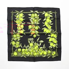 Hermès-Hermes Petit Carre 45 Scarf-Black,Multiple colors