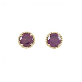 Autre Marque-Ponte Vecchio 18K Gold Garnet Stud Earrings-Yellow