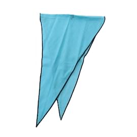 Hermès-Hermes Losange Mini Uni Scarf-Blue,Navy blue