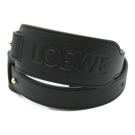 Loewe Black Leather Shoulder Strap Black