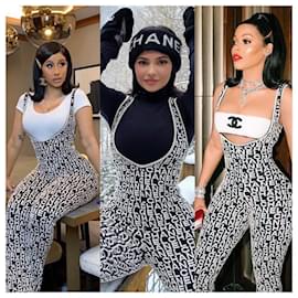 Chanel-Kylie Jenner Style Iconic Logo Bomber Jacket-Other