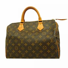 Louis Vuitton-Bolsa Louis Vuitton Monogram Speedy 30-Marrom