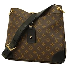 Louis Vuitton-Bolsa de Ombro Odeon MM NM Monograma Louis Vuitton-Marrom,Preto
