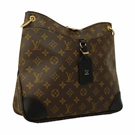 Louis Vuitton-Bolsa de Ombro Odeon MM NM Monograma Louis Vuitton-Marrom,Preto