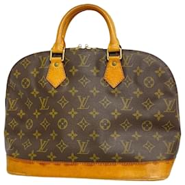 Louis Vuitton-Bolsa de mão Alma Monogram Louis Vuitton-Marrom