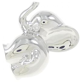 Autre Marque-Ponte Vecchio 18K White Gold Diamond Brooch-Other