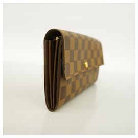 Louis Vuitton-Louis Vuitton Long Wallet Damier Portefeuille Sarah N61734 Ebene-Damier ebene