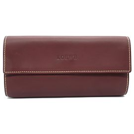 Loewe Leder Schmuckkästchen Bordeaux Lila