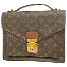Louis Vuitton-Louis Vuitton Monogram Monceau Handbag-Brown