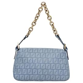 Fendi-Fendi Mini Baguette-Bleu