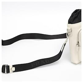 Prada-Prada Leather Smartphone Case Shoulder Pouch-White