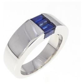 Boucheron 18K Weißgold Saphir Bandring Andere