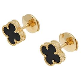 Van Cleef & Arpels-Van Cleef & Arpels Sweet Alhambra K18YG Yellow Gold Earrings-Other