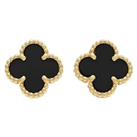 Van Cleef & Arpels-Van Cleef & Arpels Sweet Alhambra K18YG Yellow Gold Earrings-Other