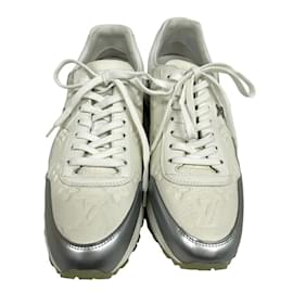 Louis Vuitton-Louis Vuitton Monogram Empreinte Sneakers-Silvery,White
