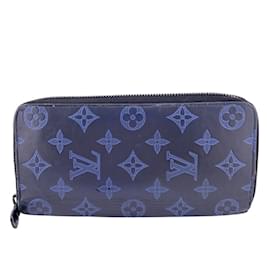 Louis Vuitton-Louis Vuitton Monogram Bi-Fold Wallet-Blue,Other,Navy blue,Monogram