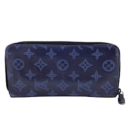 Louis Vuitton-Louis Vuitton Monogram Bi-Fold Wallet-Blue,Other,Navy blue,Monogram