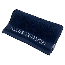 Louis Vuitton-Louis Vuitton Monogram Navy Face Towel-Navy blue