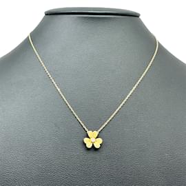 Van Cleef & Arpels-Van Cleef & Arpels Frivole Mini Pendant Necklace-Golden