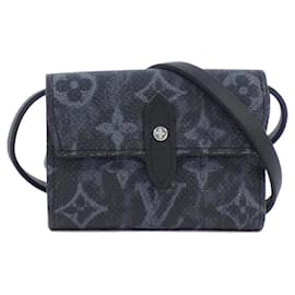 Louis Vuitton-Louis Vuitton Monogram Pastel Noir Organizer de Poche M69998 Billfold-Black
