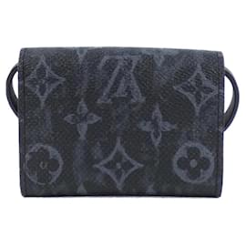 Louis Vuitton-Louis Vuitton Monogram Pastel Noir Organizer de Poche M69998 Billfold-Black
