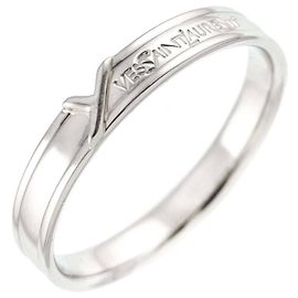Yves Saint Laurent Platinbandring Silber