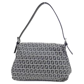 Fendi-Fendi Mamma Baguette Shoulder Bag-Brown,Navy blue