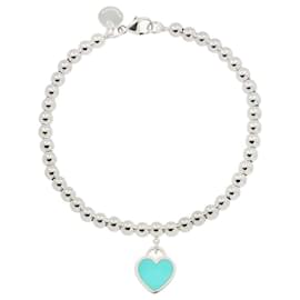 Tiffany & Co-Pulseira Retorno ao Tag Coração Azul Tiffany & Co.-Outro